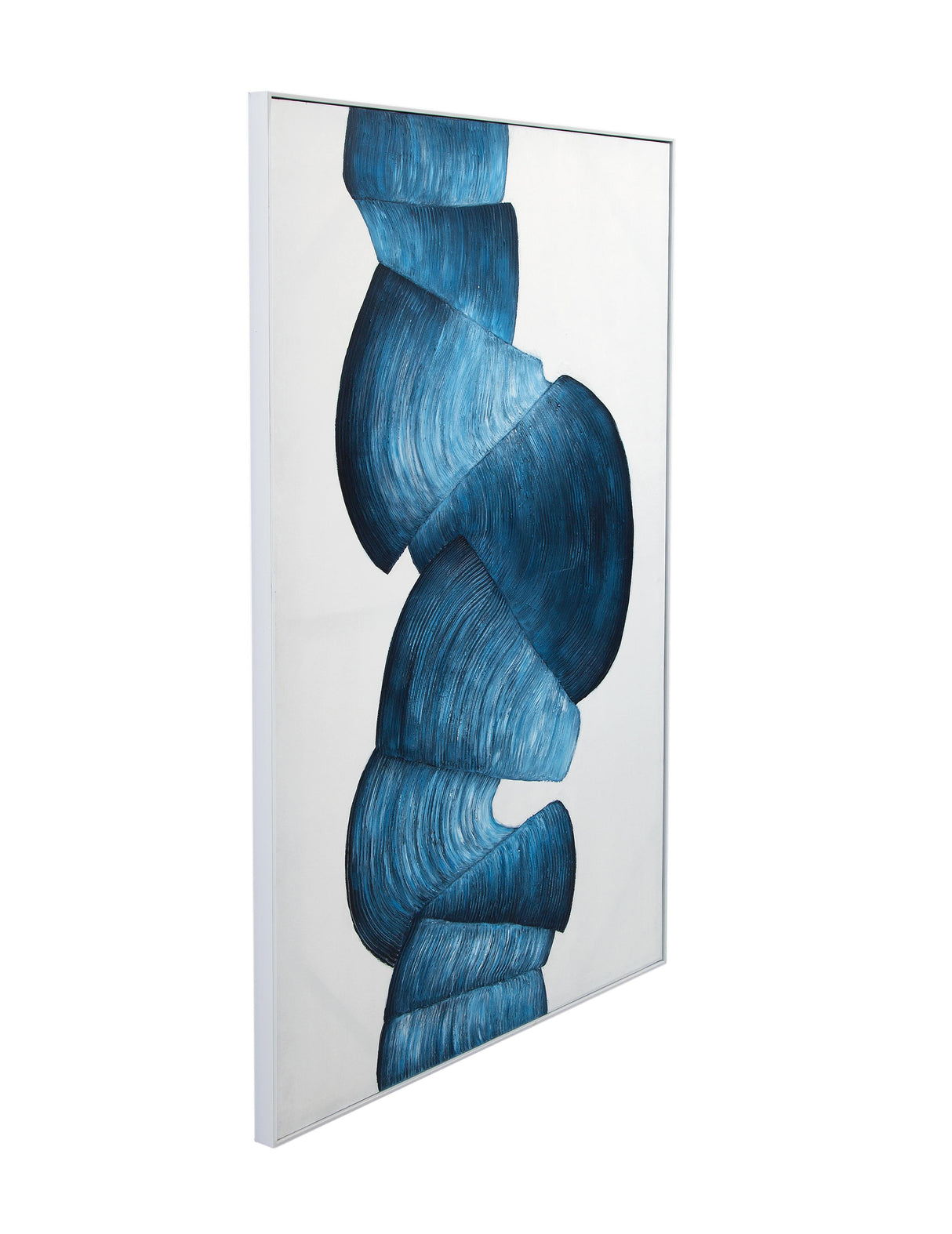 Bassett Blue Ribbons Framed Canvas