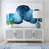 Bassett Blue Ribbons Framed Canvas