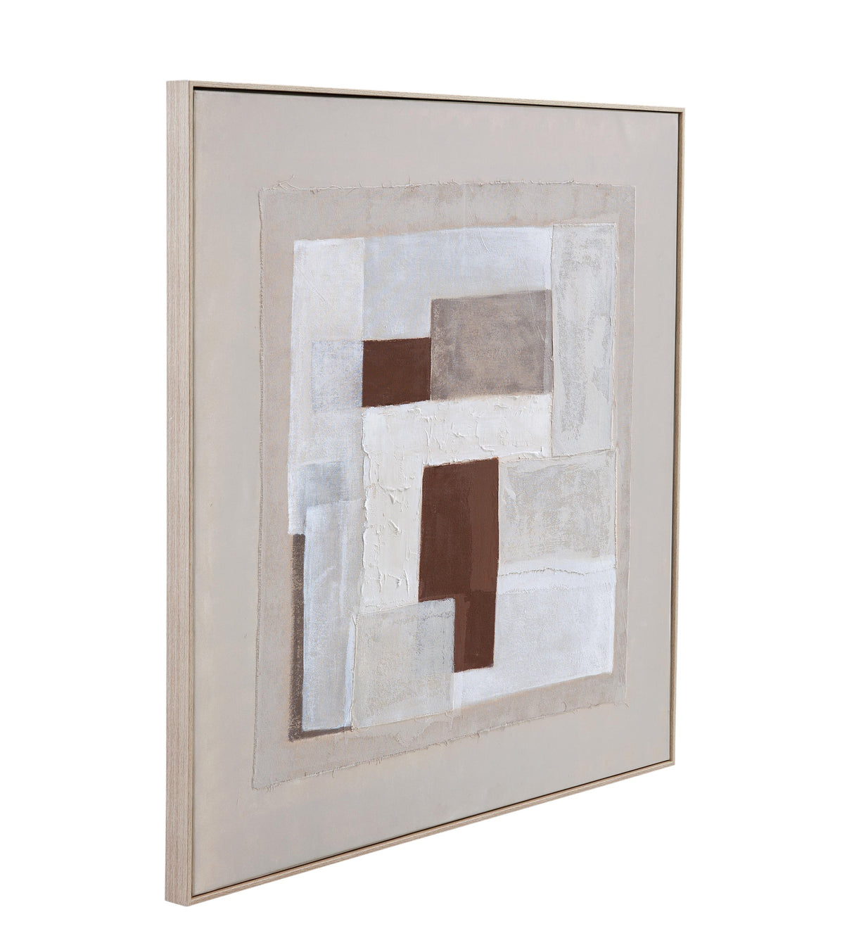 Bassett Acrylic Painted Canvas / Natural Wood Finish on Polystyrene Frame Amsterdam Framed Canvas