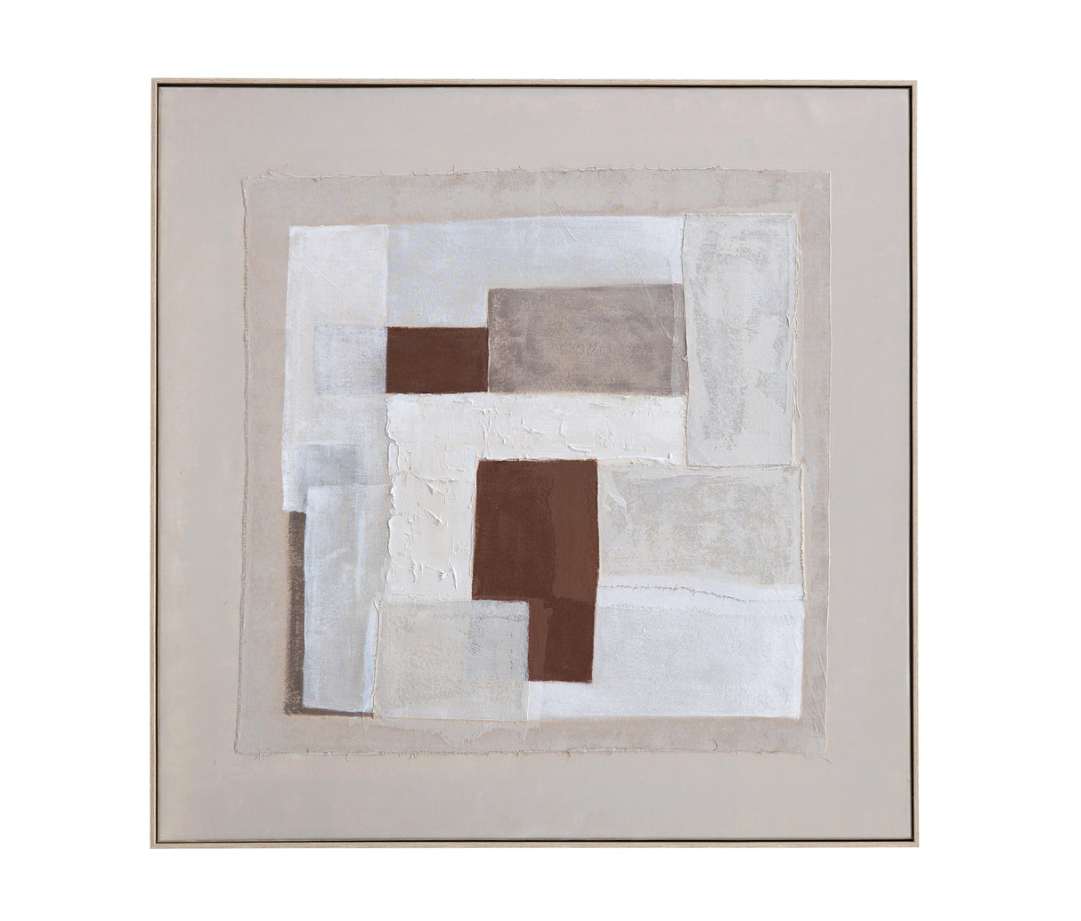 Bassett Acrylic Painted Canvas / Natural Wood Finish on Polystyrene Frame Amsterdam Framed Canvas