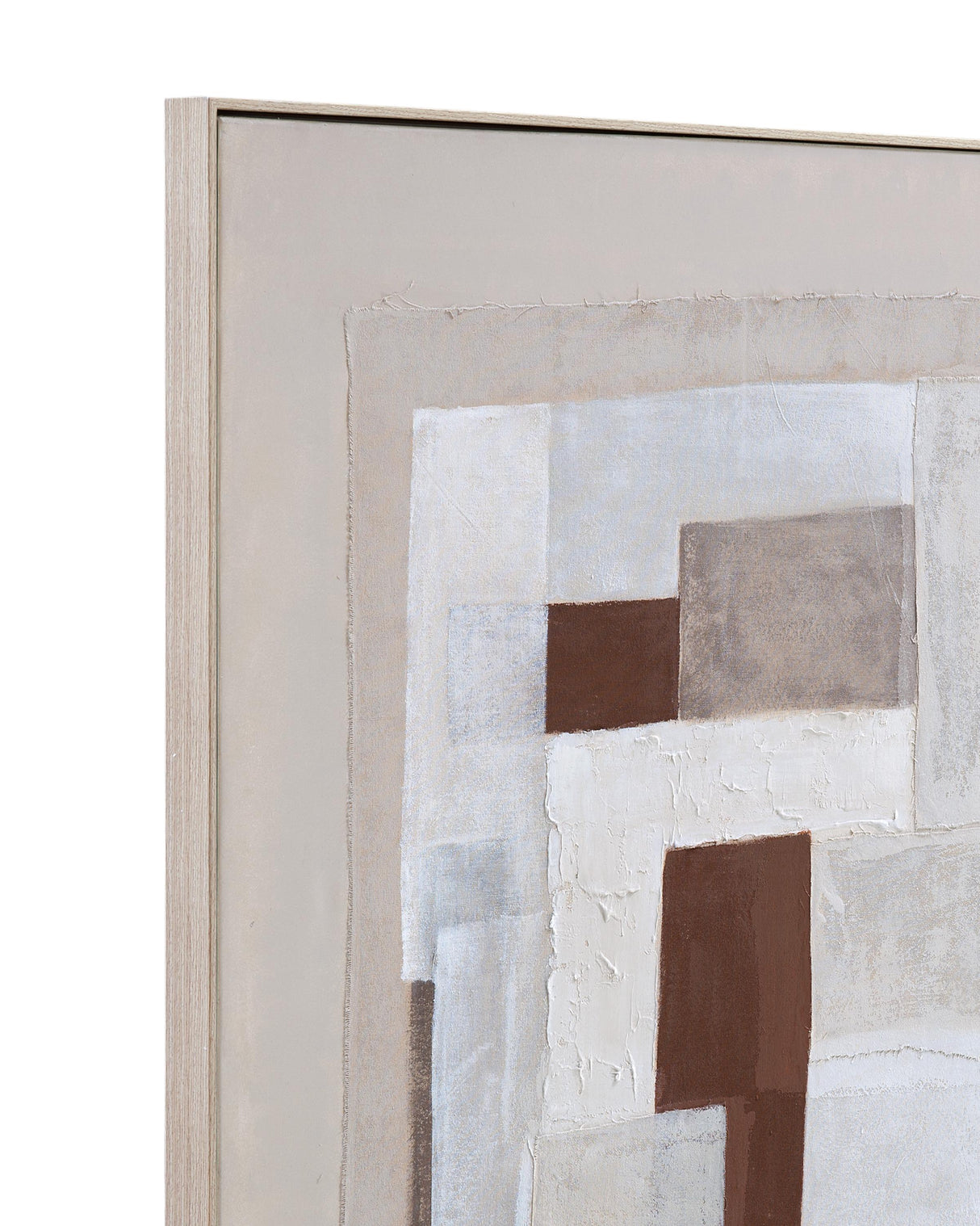 Bassett Acrylic Painted Canvas / Natural Wood Finish on Polystyrene Frame Amsterdam Framed Canvas
