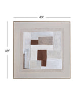 Bassett Acrylic Painted Canvas / Natural Wood Finish on Polystyrene Frame Amsterdam Framed Canvas