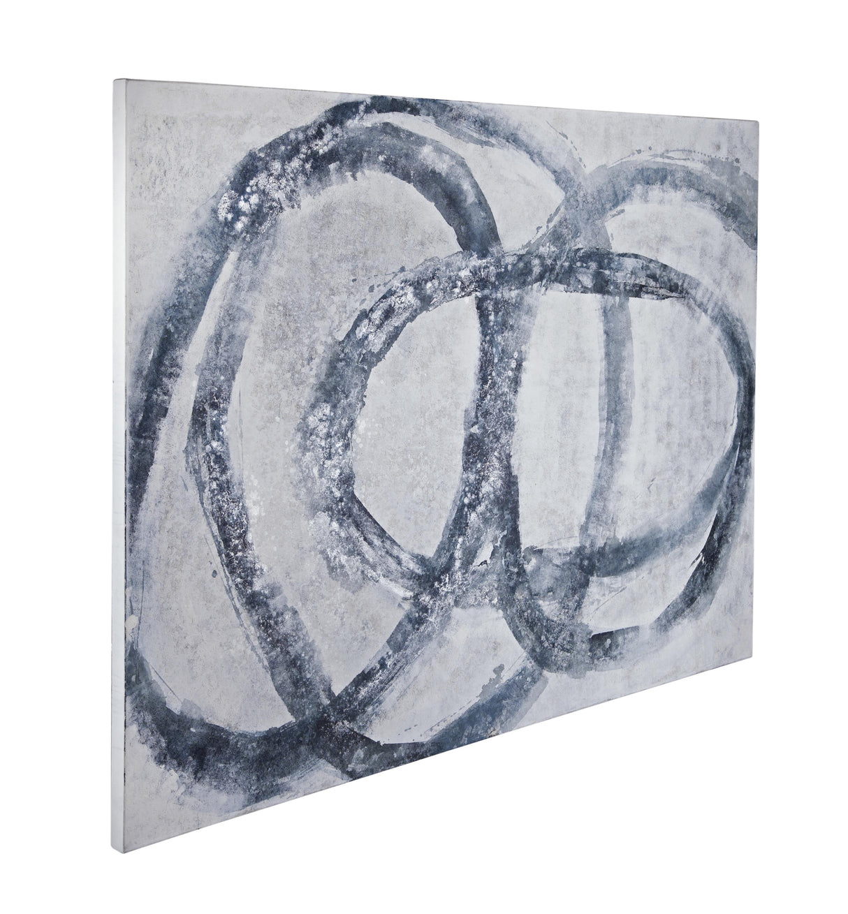 Bassett White / Blue Altarium Canvas Art