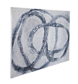 Bassett White / Blue Altarium Canvas Art