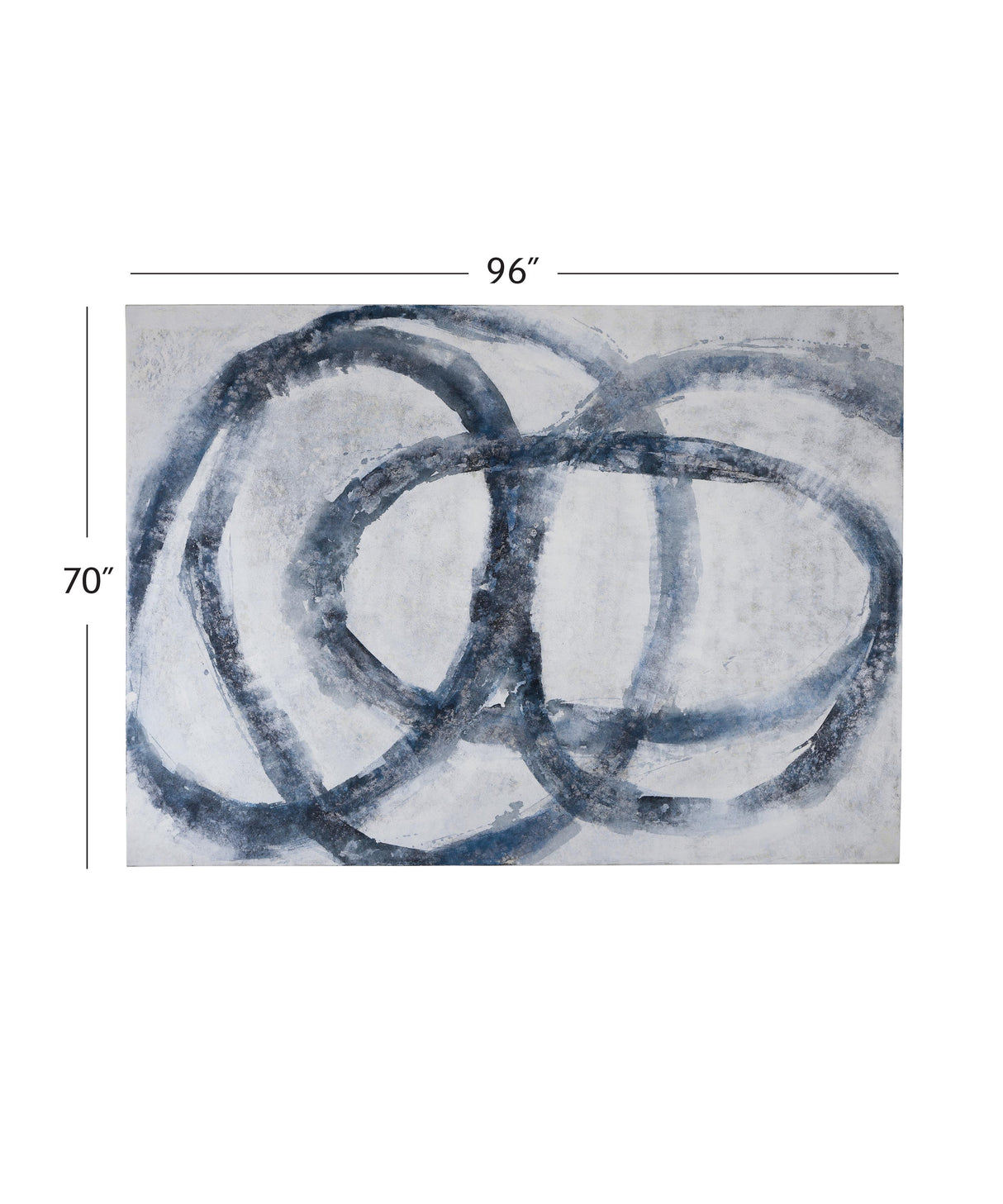 Bassett White / Blue Altarium Canvas Art