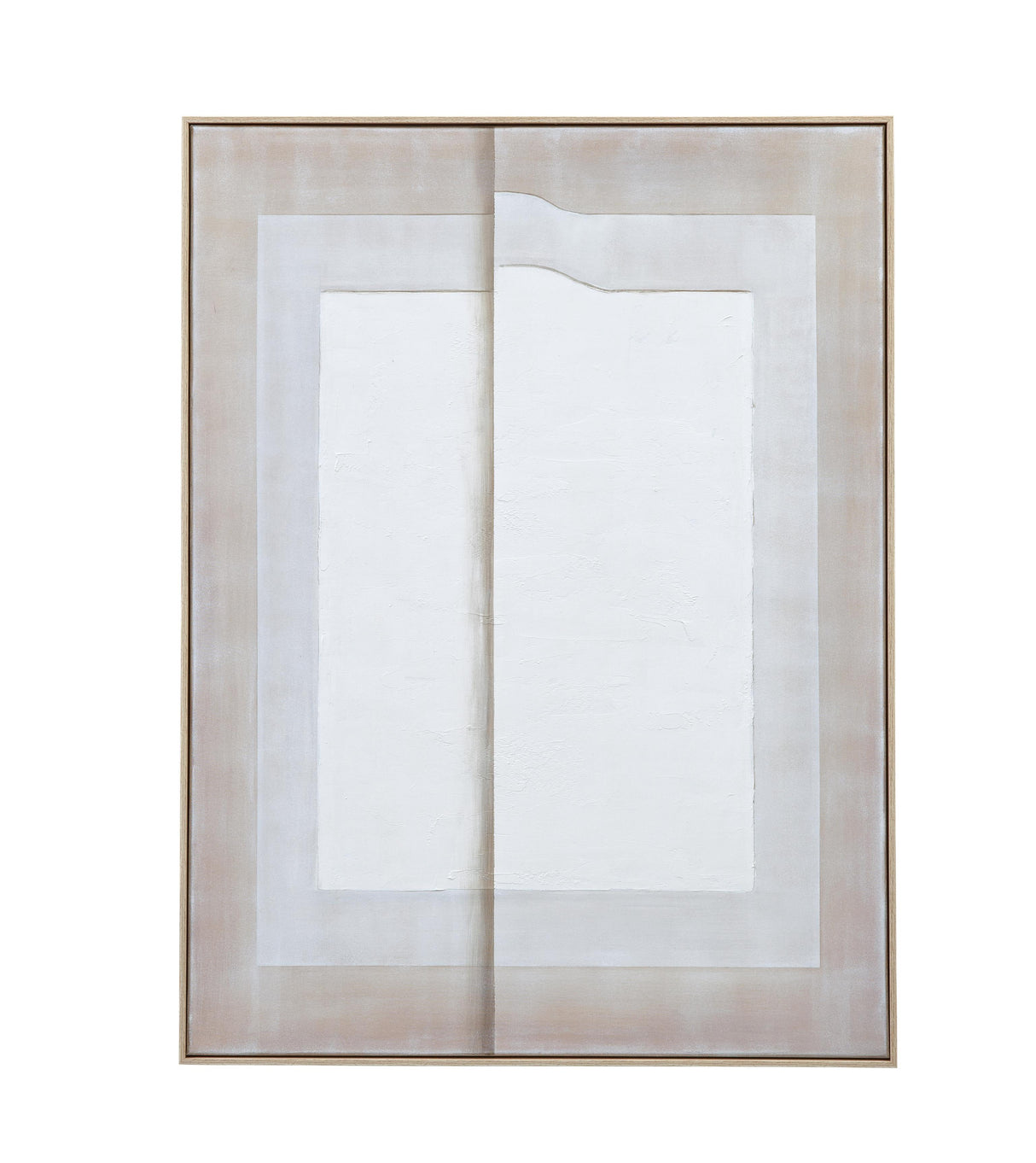 Bassett Natural Wood Frame Finish/ Acrylic & Oil Painted Canvas Fold II Framed Canvas