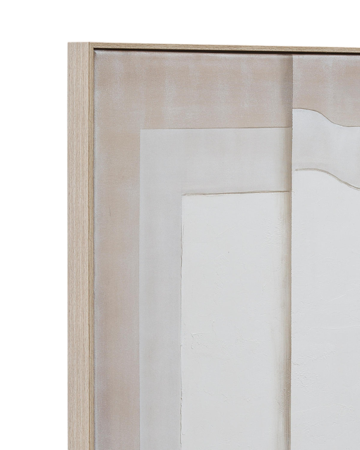 Bassett Natural Wood Frame Finish/ Acrylic & Oil Painted Canvas Fold II Framed Canvas