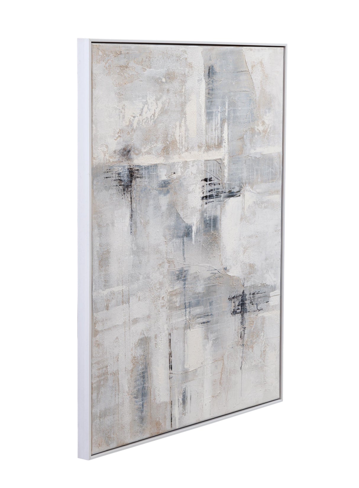 Bassett Gray Gray Day Framed Canvas