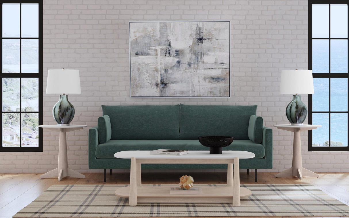 Bassett Gray Gray Day Framed Canvas