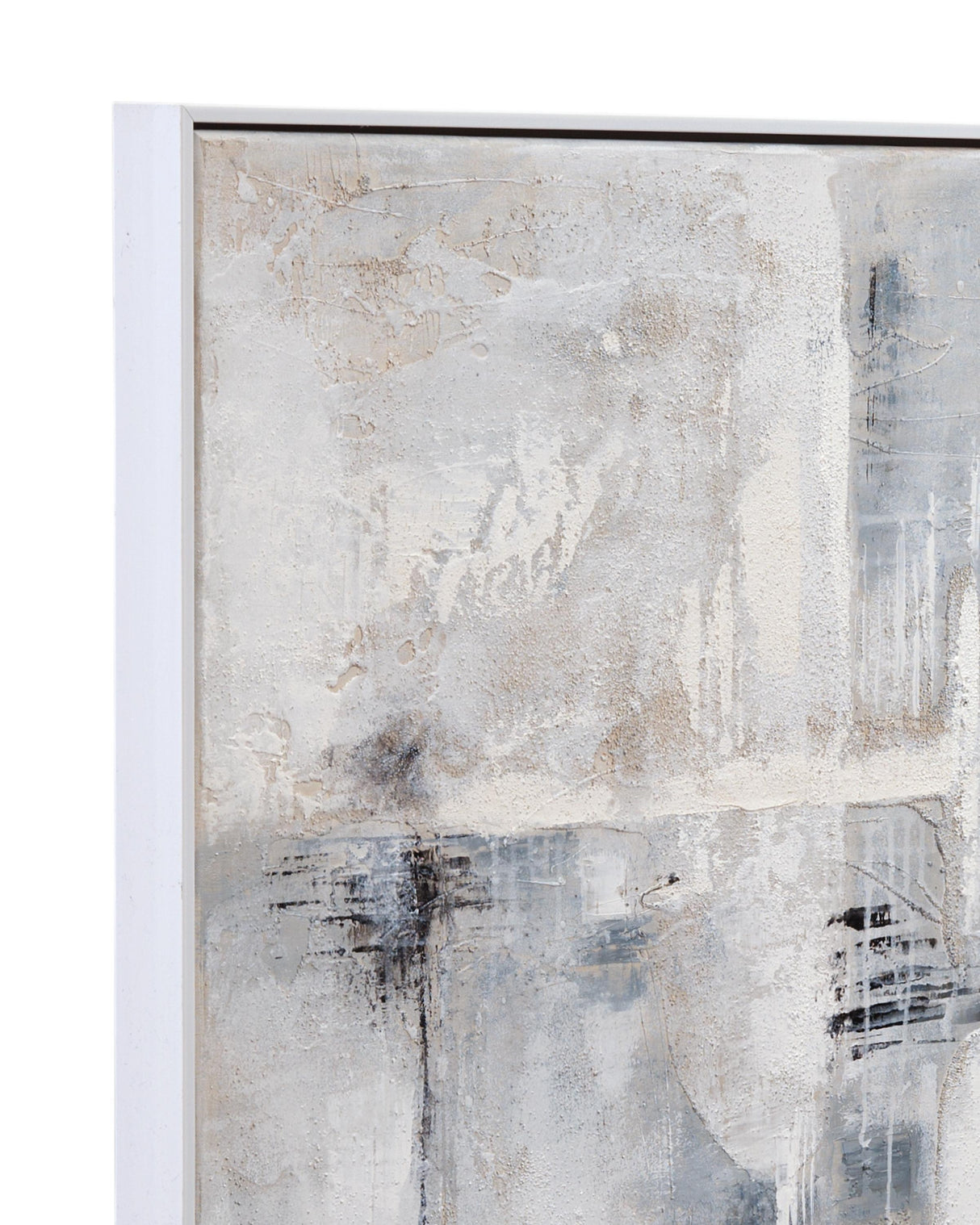 Bassett Gray Gray Day Framed Canvas