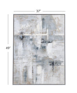 Bassett Gray Gray Day Framed Canvas