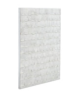 Bassett White Linear Marks Canvas Art