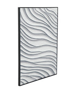 Bassett Black Frame Ripples Framed Canvas