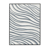 Bassett Black Frame Ripples Framed Canvas