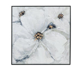Bassett Black Frame Dogwood Framed Canvas