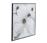 Bassett Black Frame Dogwood Framed Canvas