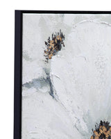 Bassett Black Frame Dogwood Framed Canvas