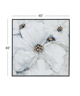 Bassett Black Frame Dogwood Framed Canvas