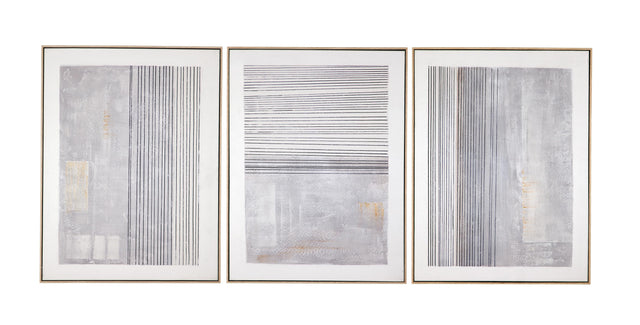 Bassett Natural Frame Razi Framed Canvas Set of 3