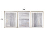 Bassett Brown Razi Framed Canvas Set of 3