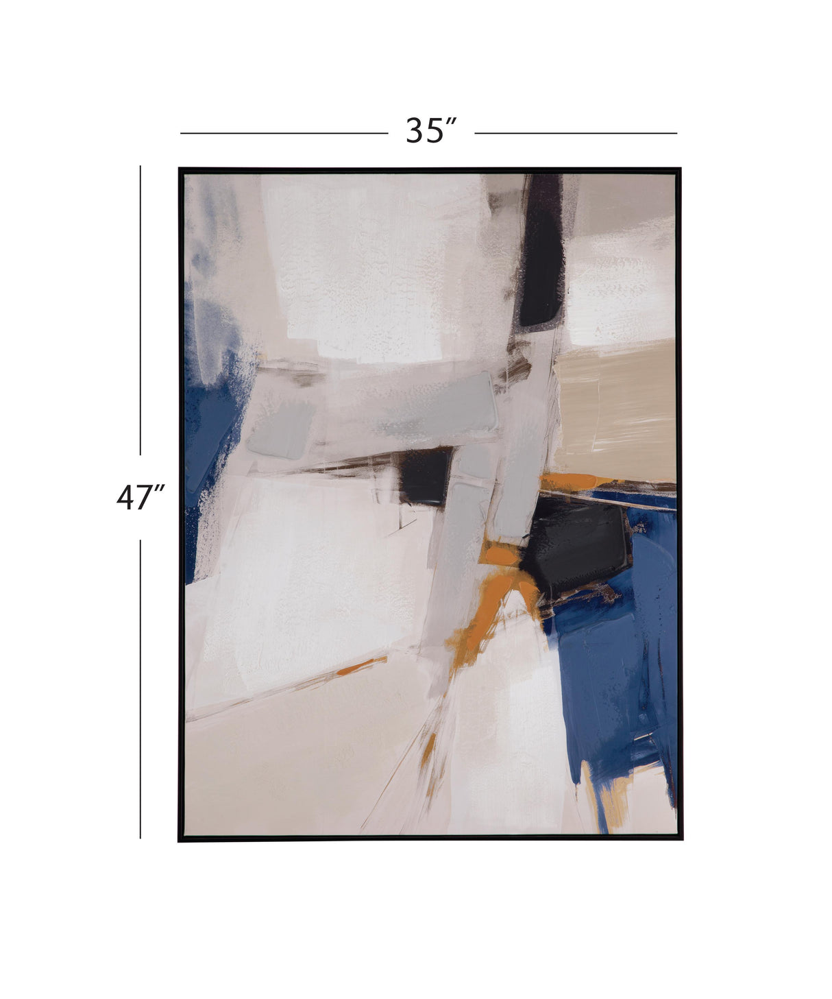 Bassett Black Frame Denisa II Framed Canvas