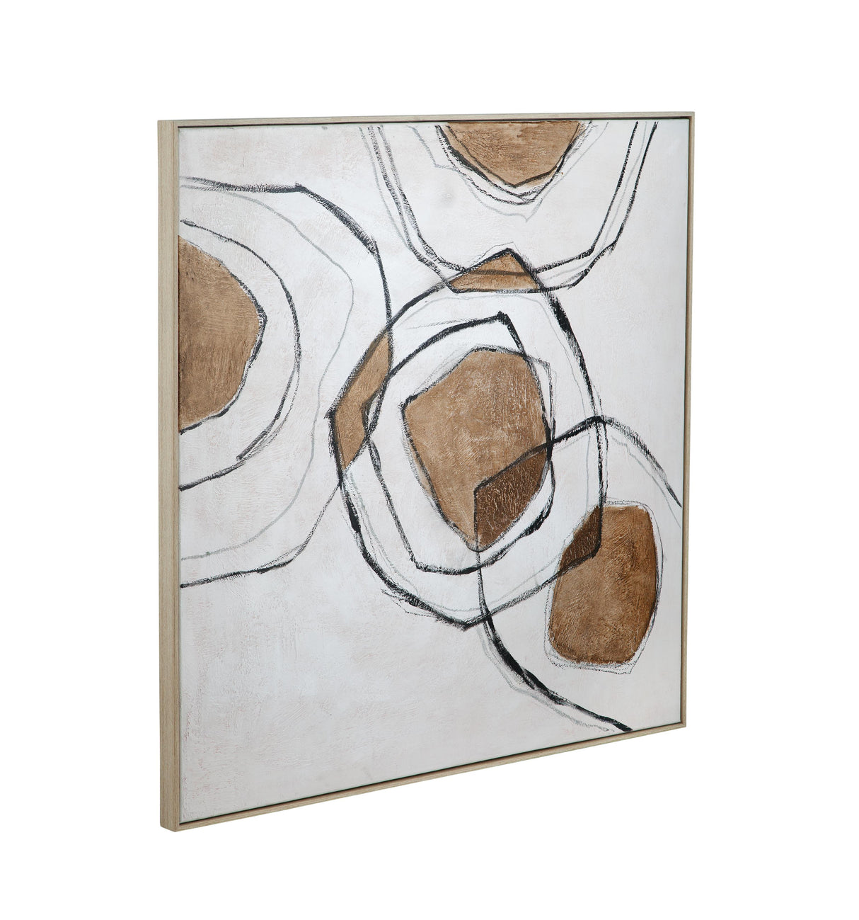 Bassett Natural Frame Rhetoric Framed Canvas