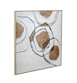 Bassett Natural Frame Rhetoric Framed Canvas
