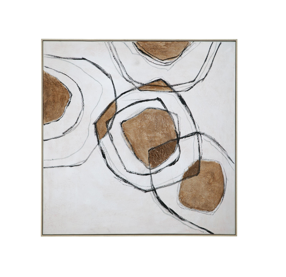 Bassett Natural Frame Rhetoric Framed Canvas