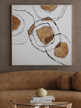 Bassett Natural Frame Rhetoric Framed Canvas