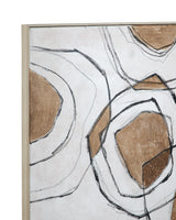 Bassett Natural Frame Rhetoric Framed Canvas