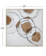 Bassett Natural Frame Rhetoric Framed Canvas