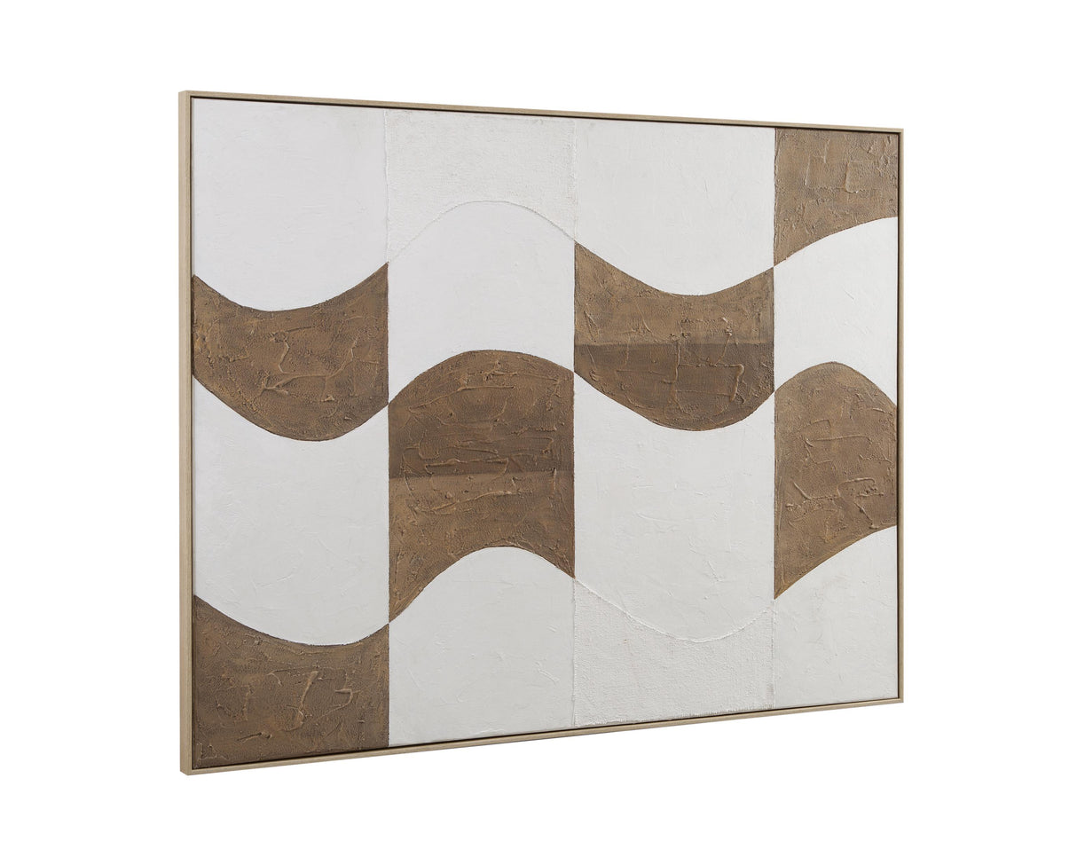 Bassett Natural Frame River City Framed Canvas