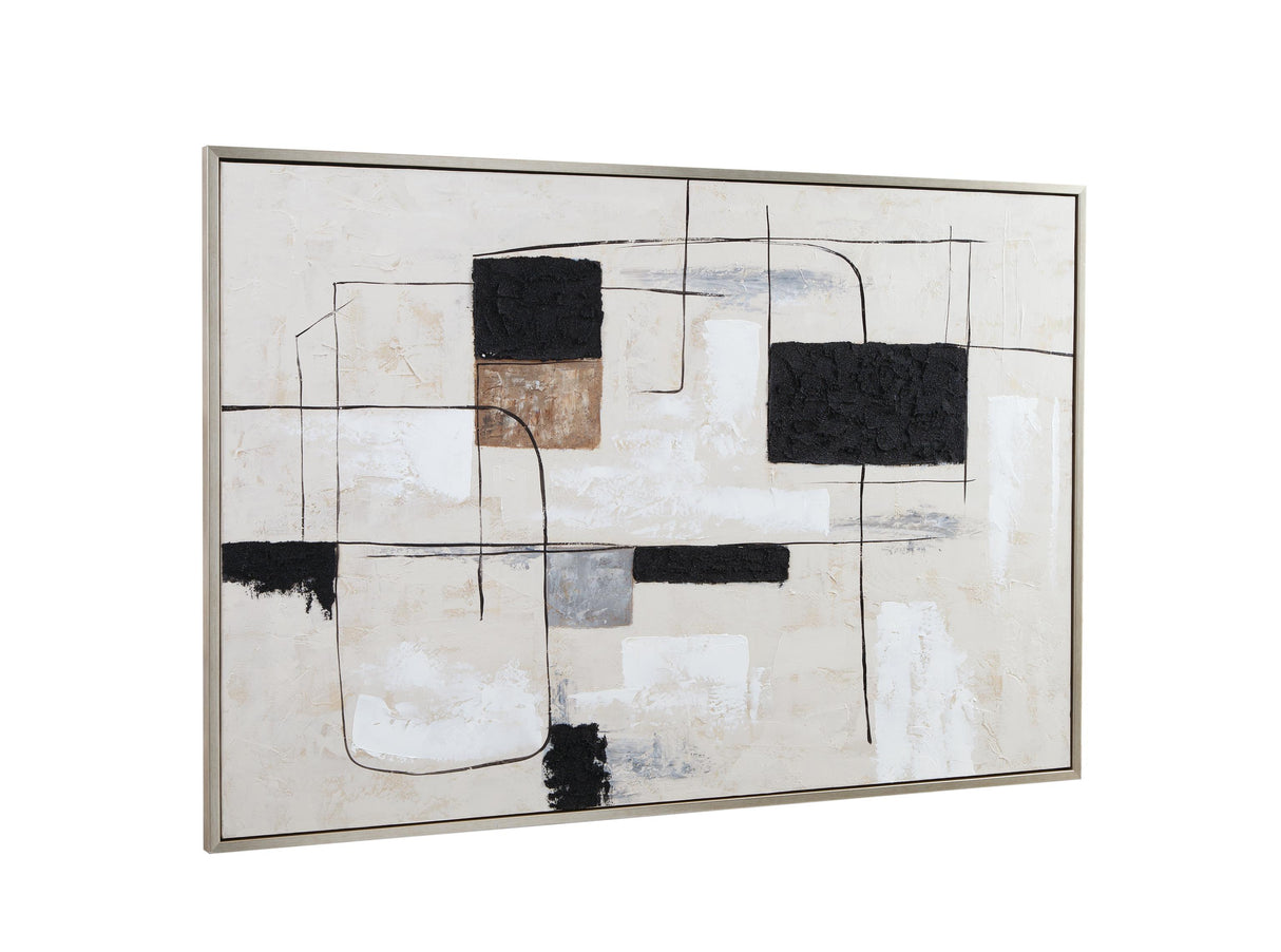 Bassett Silver Frame Quartershot Framed Canvas