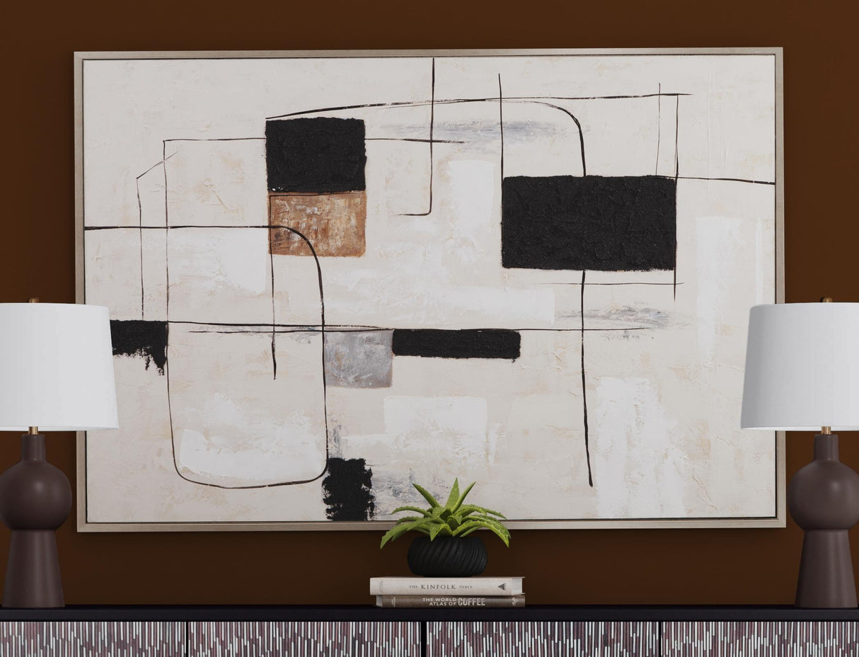 Bassett Silver Frame Quartershot Framed Canvas