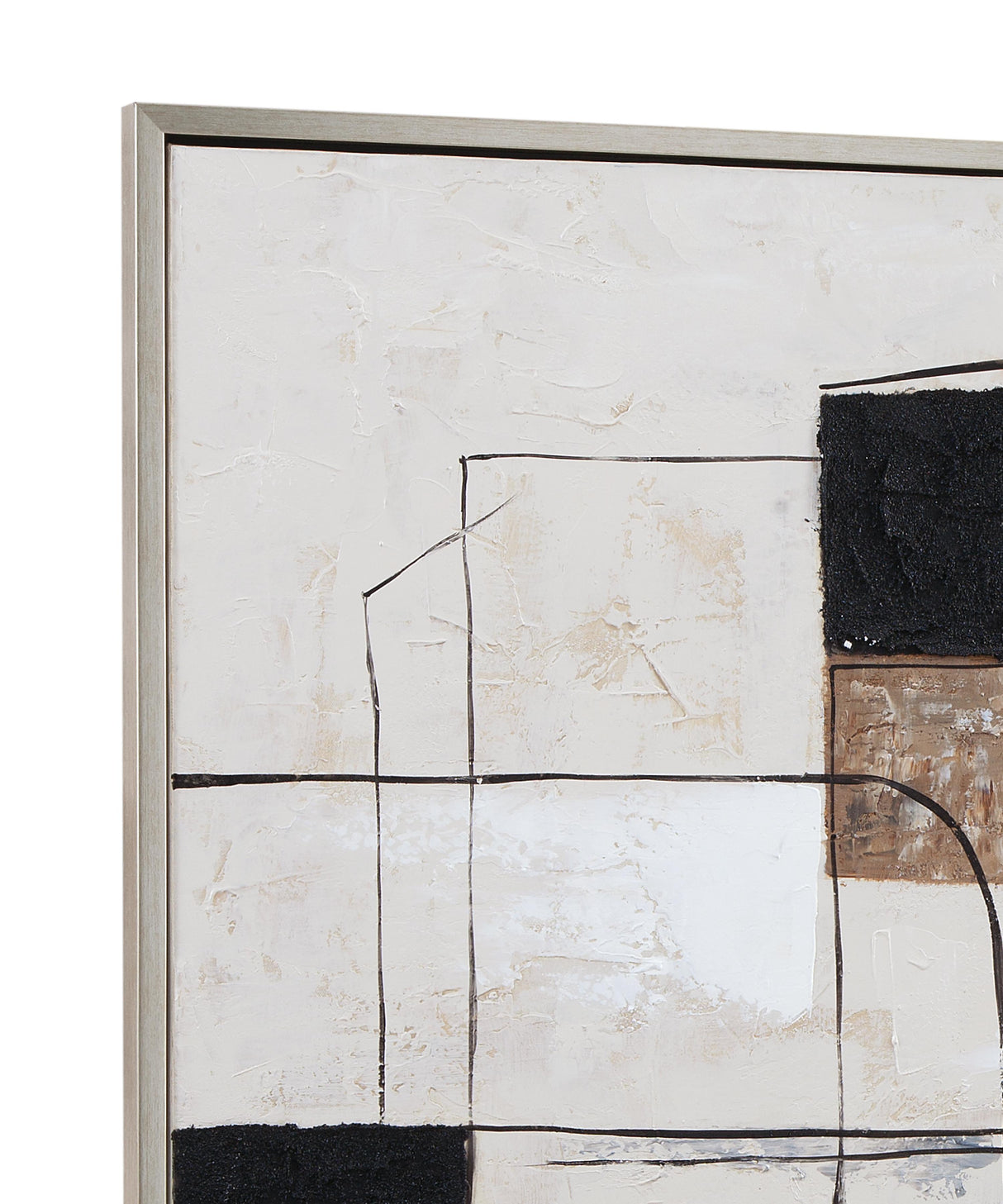 Bassett Silver Frame Quartershot Framed Canvas