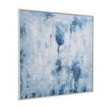 Bassett White Frame Lake Time Framed Canvas