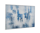 Bassett White Perdido Framed Canvas