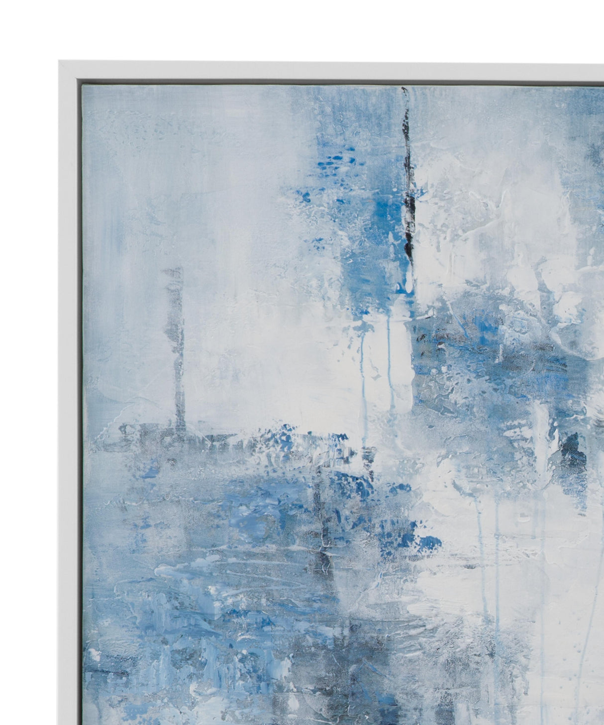 Bassett White Perdido Framed Canvas