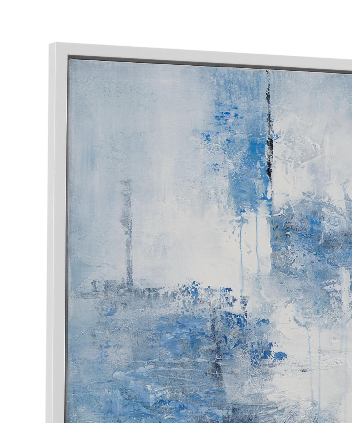 Bassett White Perdido Framed Canvas