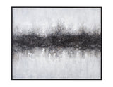 Bassett Black Divided Framed Canvas