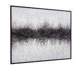 Bassett Black Divided Framed Canvas