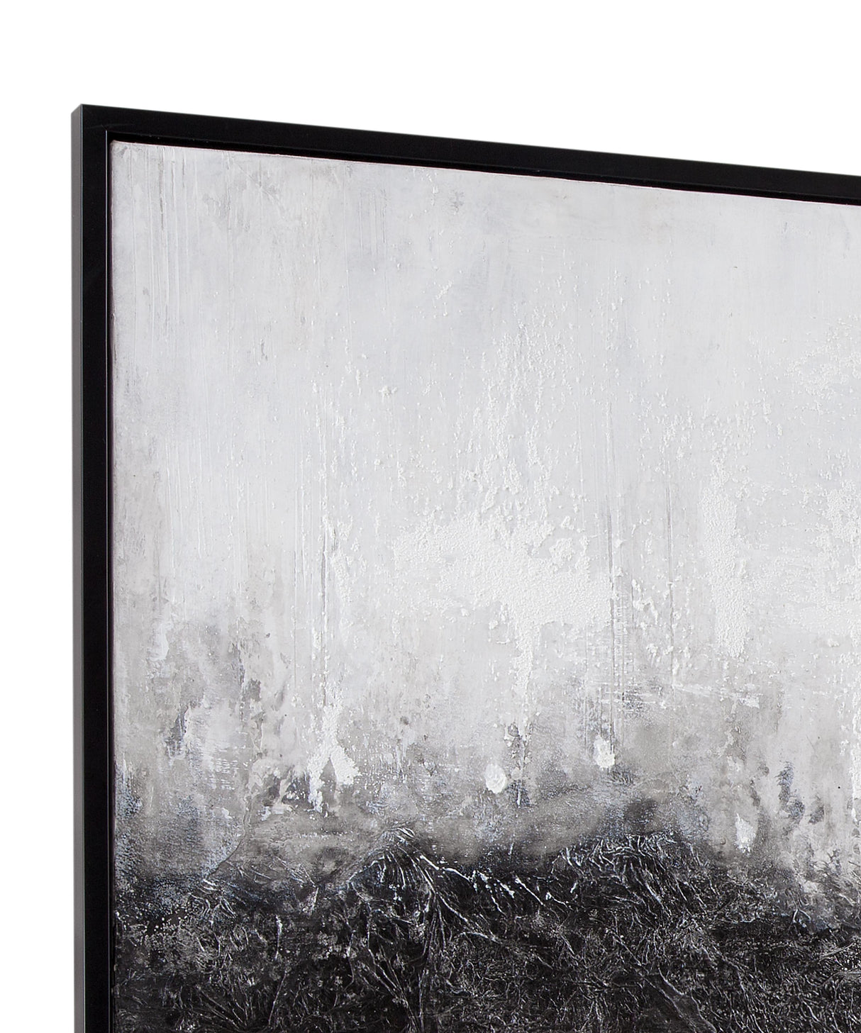 Bassett Black Divided Framed Canvas