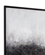 Bassett Black Divided Framed Canvas