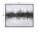 Bassett Black Divided Framed Canvas