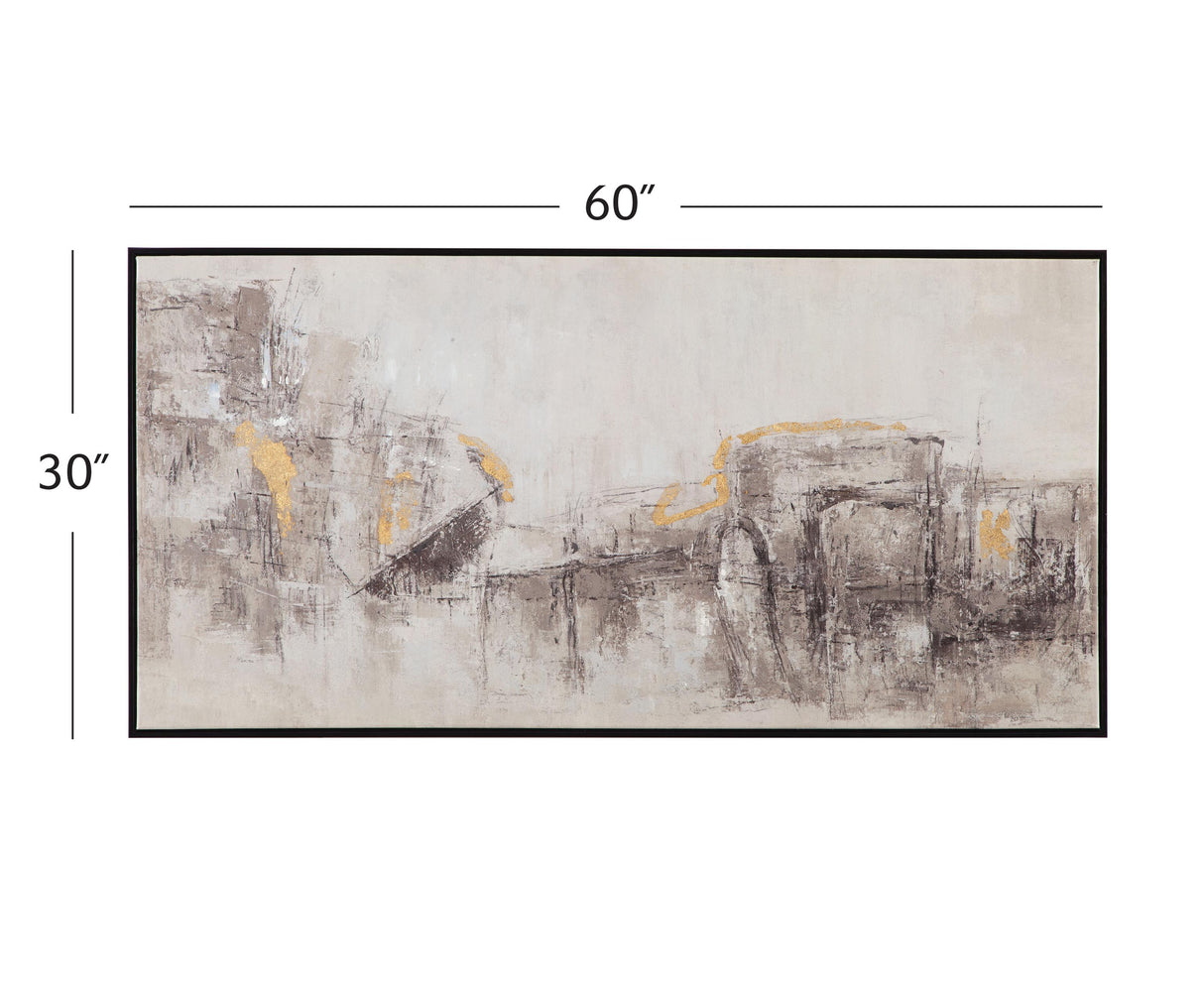 Bassett Black About Town Framed Canvas