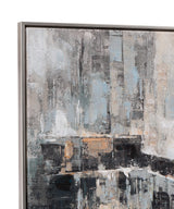 Bassett Silver Frame City Scape Framed Canvas