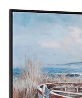 Bassett Black Frame Mo Bay Framed Canvas
