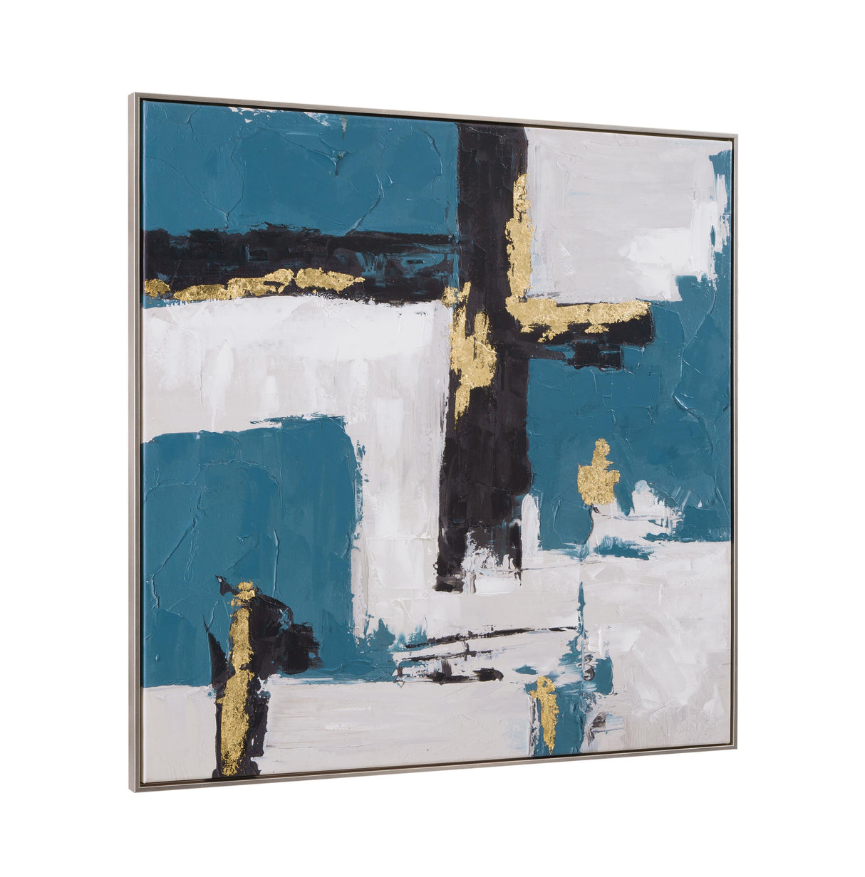 Bassett Silver Frame Around About Framed Canvas
