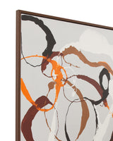 Bassett Brown Carnival Framed Canvas