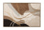 Bassett Brown, Beige, Black, Silver Frame Portraits Framed Canvas